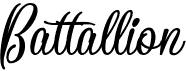 preview image of the Battallion font