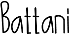 preview image of the Battani font