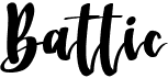 preview image of the Battic font
