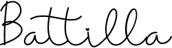 preview image of the Battilla font