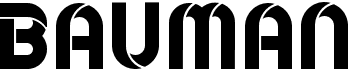 preview image of the Bauman font