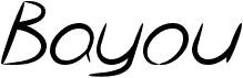 preview image of the Bayou font
