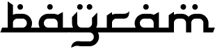 preview image of the Bayram font