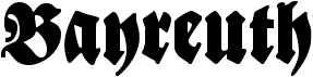 preview image of the Bayreuth font