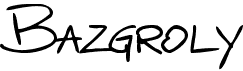 preview image of the Bazgroly font