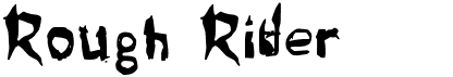 preview image of the BB Rough Rider font