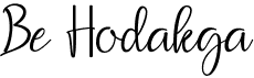 preview image of the Be Hodakga font