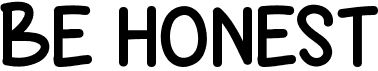 preview image of the Be Honest font