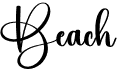 preview image of the Beach font