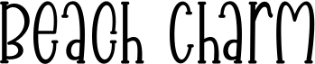 preview image of the Beach Charm font