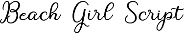 preview image of the Beach Girl Script font