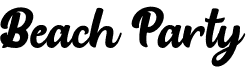 preview image of the Beach Party font