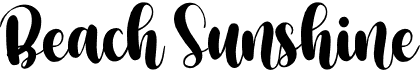 preview image of the Beach Sunshine font