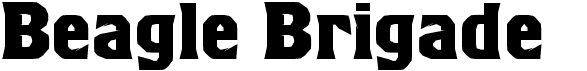 preview image of the Beagle Brigade font