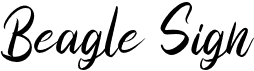 preview image of the Beagle Sign font