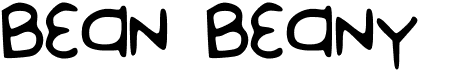 preview image of the Bean Beany font