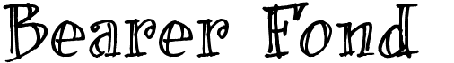 preview image of the Bearer Fond font