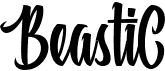 preview image of the Beastic font