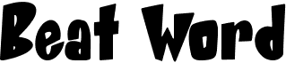 preview image of the Beat Word font