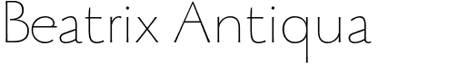 preview image of the Beatrix Antiqua font