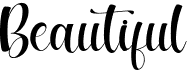 preview image of the Beautiful font