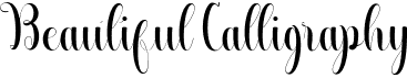 preview image of the Beautiful Calligraphy font