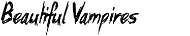 preview image of the Beautiful Vampires font