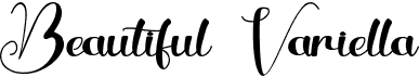 preview image of the Beautiful Variella font