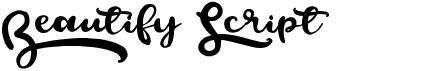 preview image of the Beautify Script font