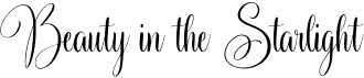 preview image of the Beauty in the Starlight font
