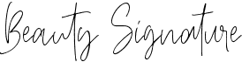 preview image of the Beauty Signature font