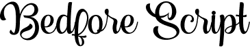 preview image of the Bedfore Script font