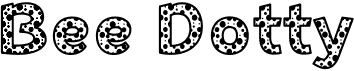 preview image of the Bee Dotty font