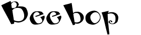 preview image of the Beebop font