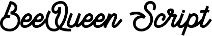 preview image of the BeeQueen Script font