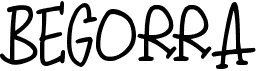 preview image of the Begorra font