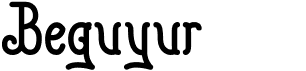 preview image of the Beguyur font
