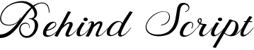 preview image of the Behind Script font