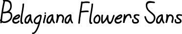 preview image of the Belagiana Flowers Sans font