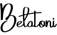 preview image of the Belatoni font