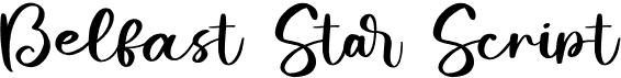 preview image of the Belfast Star Script font