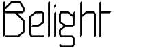 preview image of the Belight font