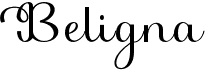 preview image of the Beligna font