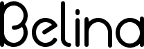 preview image of the Belina font
