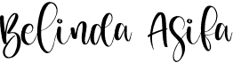preview image of the Belinda Asifa font