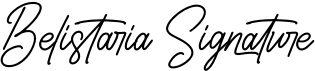 preview image of the Belistaria Signature font
