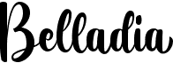 preview image of the Belladia font