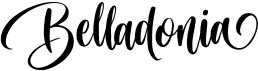 preview image of the Belladonia font