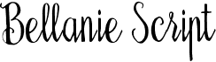 preview image of the Bellanie Script font