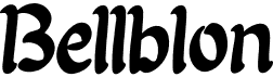 preview image of the Bellblon font
